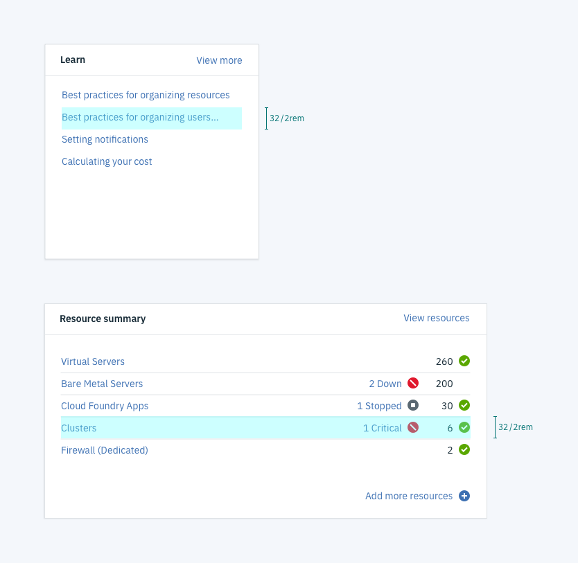 Widget List